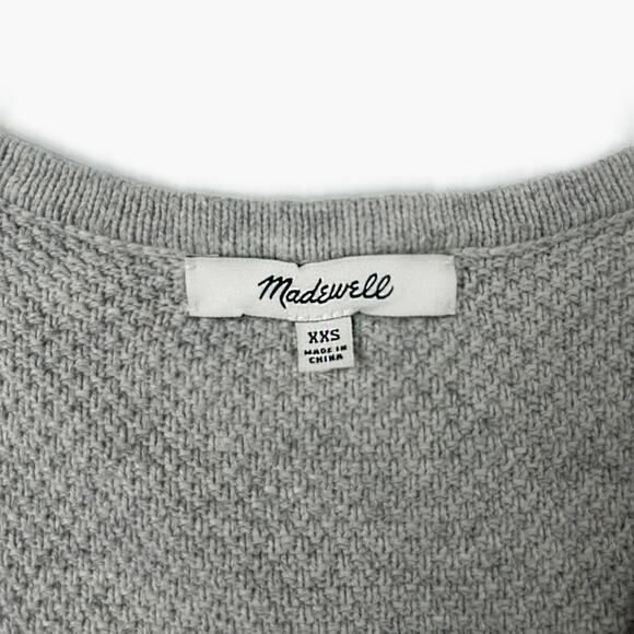 MADEWELL Women's Sailport Sweater-Vest (Gray | Size XXS) - Picture 5 of 7